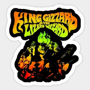 the king gizzard and the lizard wizard Music Sticker